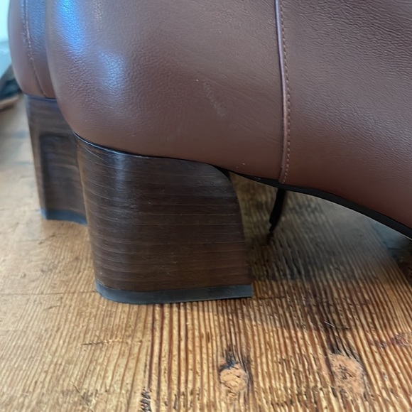 M. Gemi Italian saddle leather brown ankle boots. NWOT - Picture 10 of 11